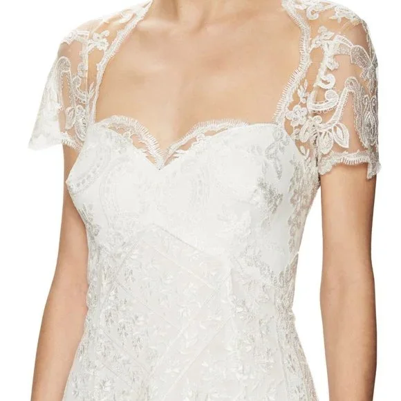 Marchesa Notte Ivory Lace Wedding Gown